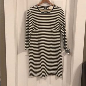 Kate Spade black and white stripe dress